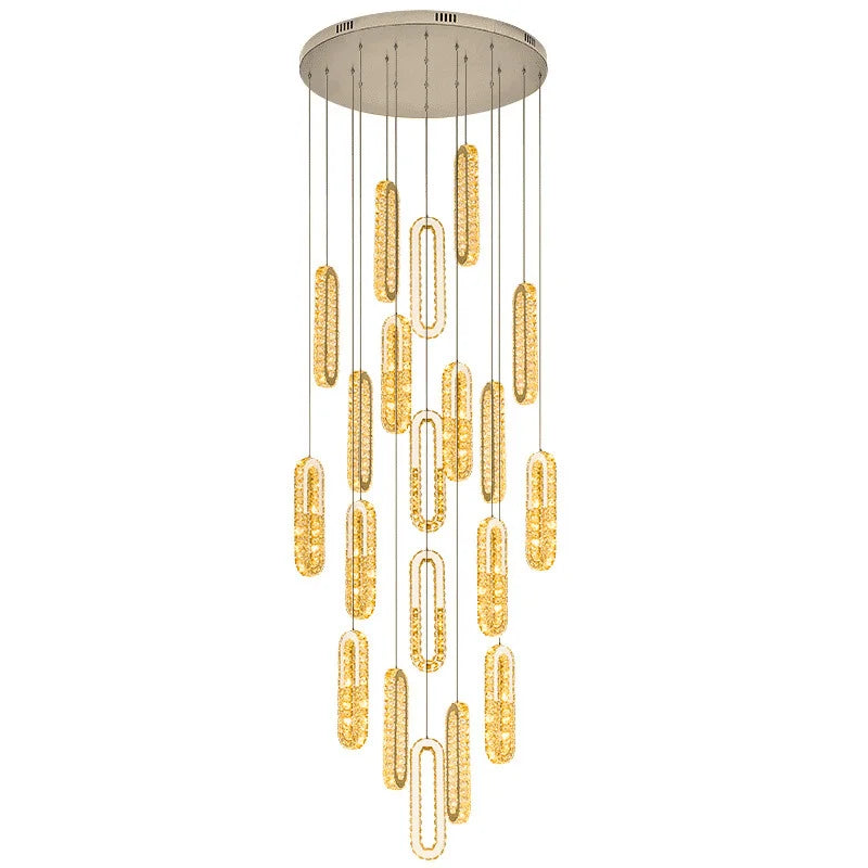 crystal staircase chandelier