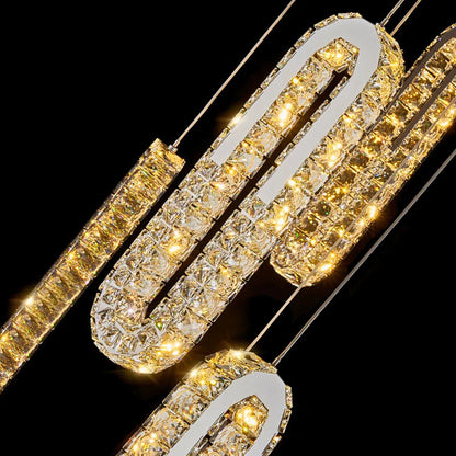crystal staircase chandelier