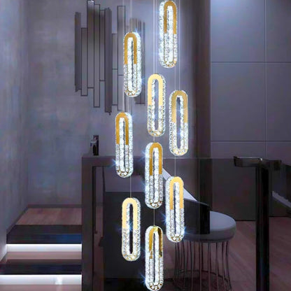 crystal staircase chandelier