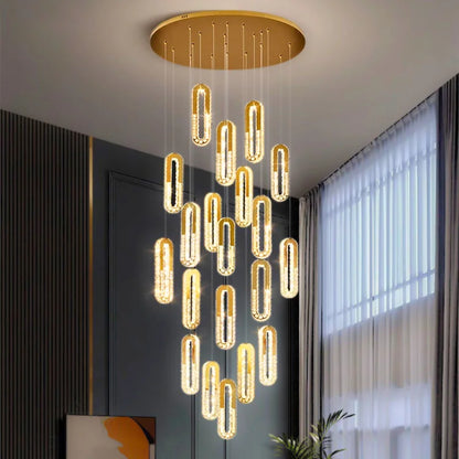 crystal staircase chandelier