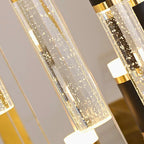 long crystal chandelier