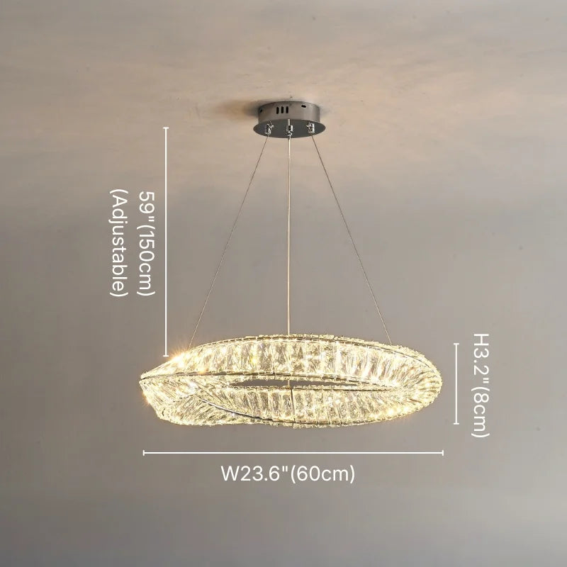 design led ring chandelier