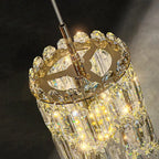 gold crystal pendant light