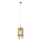 pendant light with crystals