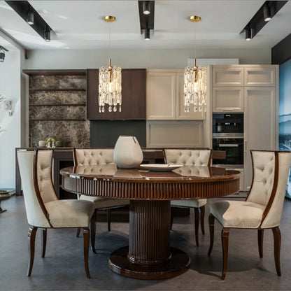 pendant light with crystals