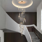 large crystal chandelier for high ceiling