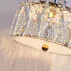 Elora LED Crystal Pendant Light Modern Black Small Crystal Chandelier