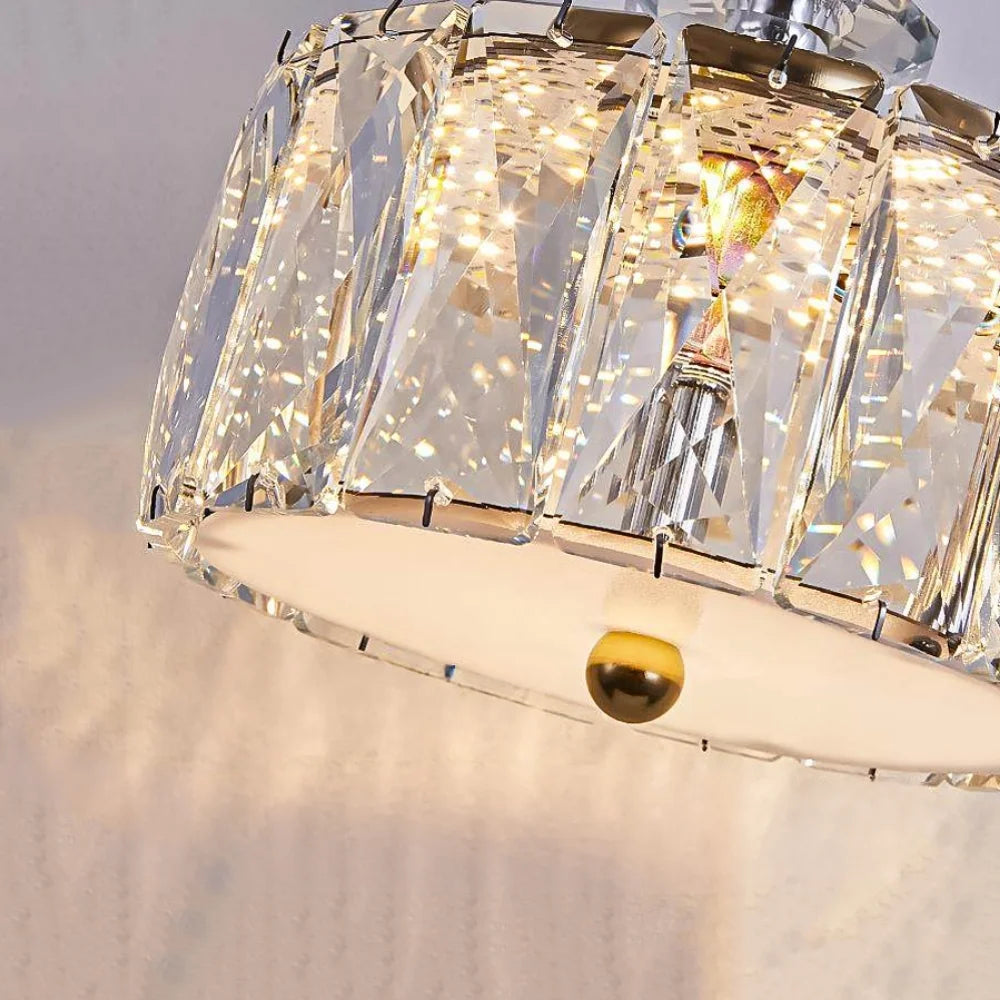 Elora LED Crystal Pendant Light Modern Black Small Crystal Chandelier