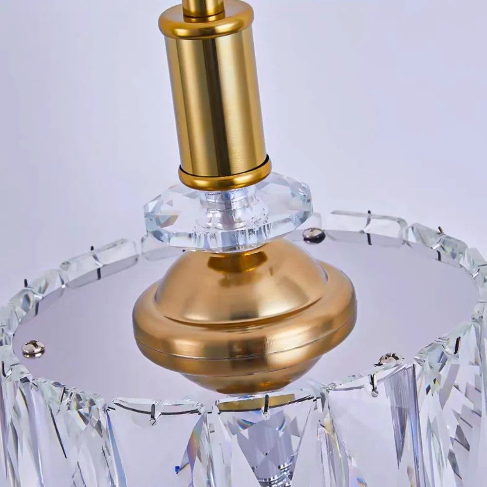 Elora LED Crystal Pendant Light Modern Black Small Crystal Chandelier