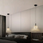 bedroom black crystal lamp