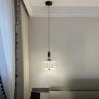 bedside black hanging light