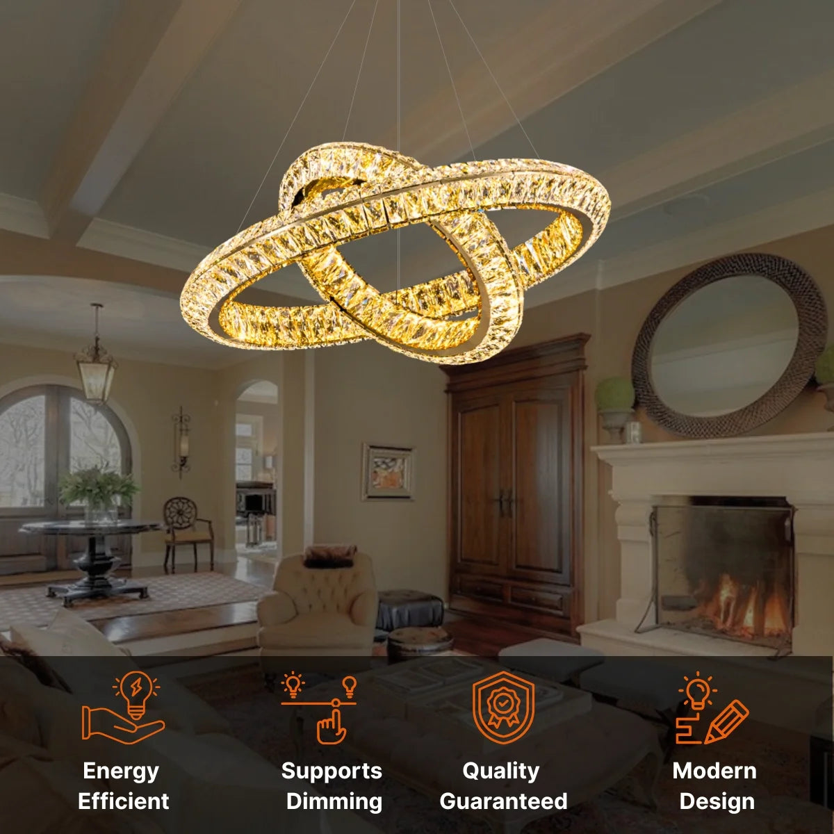 Elva Crystal Chandelier
