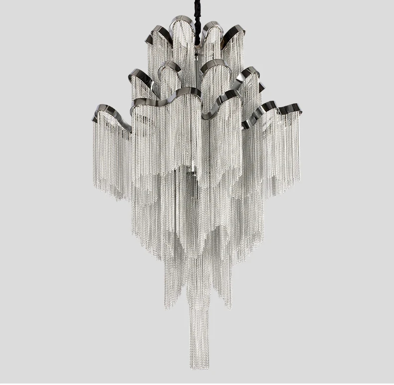 Elysian Chandelier_Modern Luxury Living Room Tassel Lighting Fixture