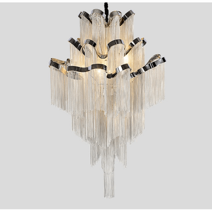 Elysian Chandelier_Modern Luxury Living Room Tassel Lighting Fixture