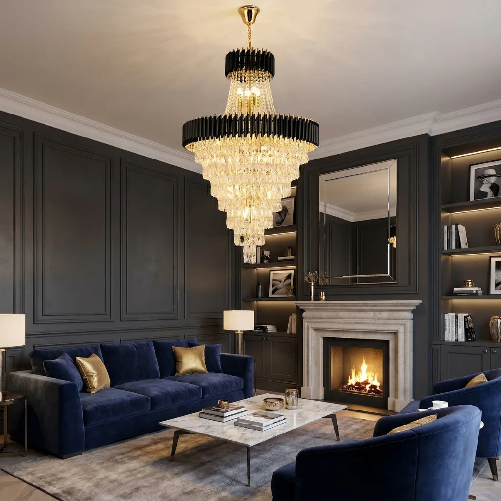 Black Gold Chandelier