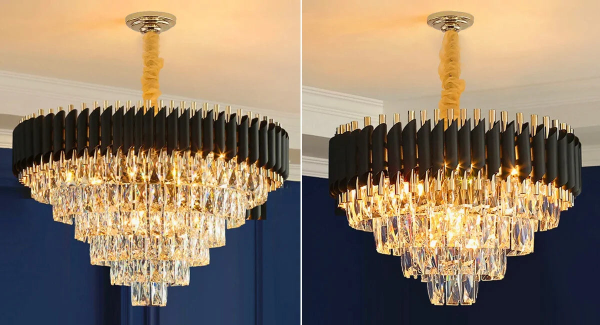 Lving room crystal light fixtures