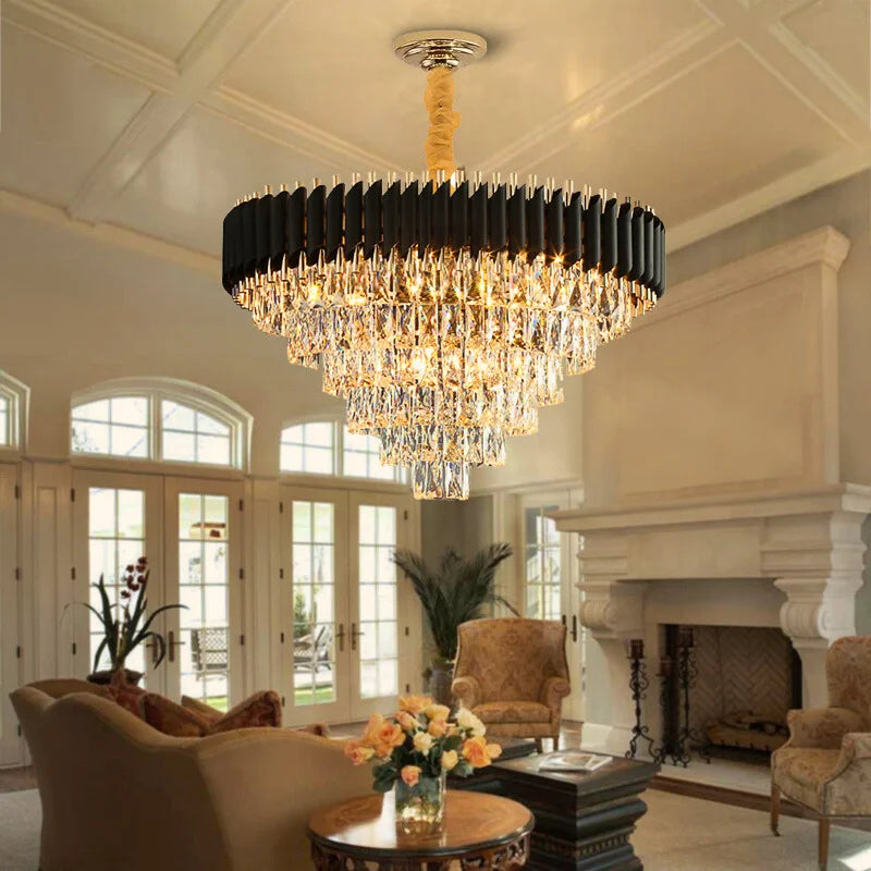 Lving room crystal light fixtures