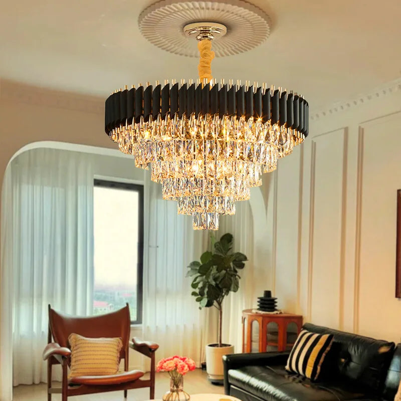 Lving room crystal light fixtures
