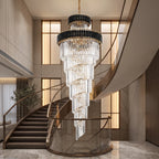 modern contemporary staircase chandelier