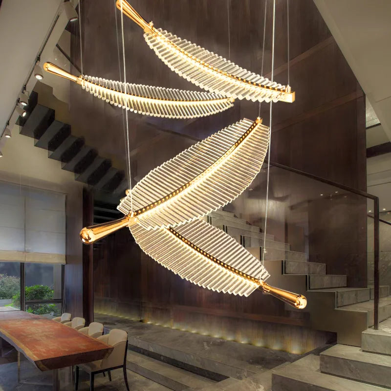 Feather Chandelier