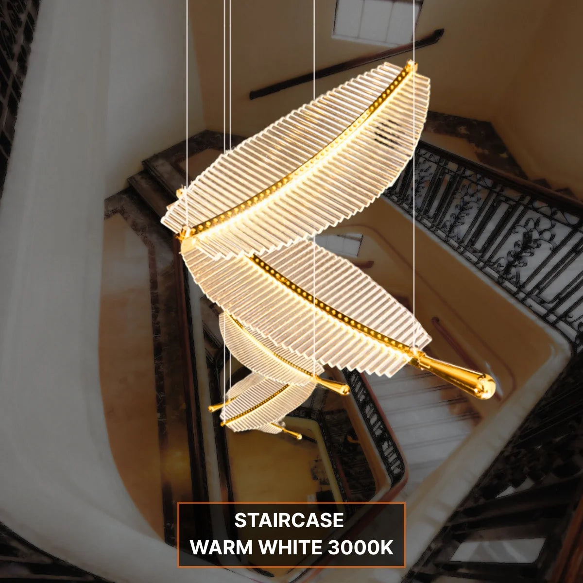 Feather Chandelier