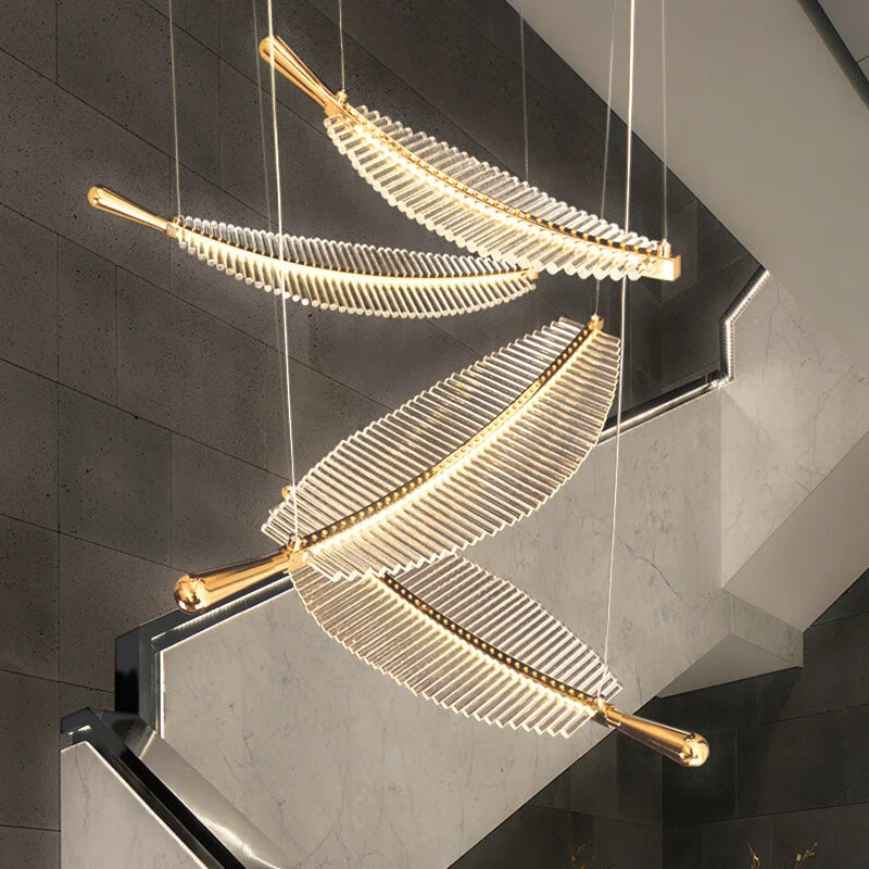 Feather Chandelier
