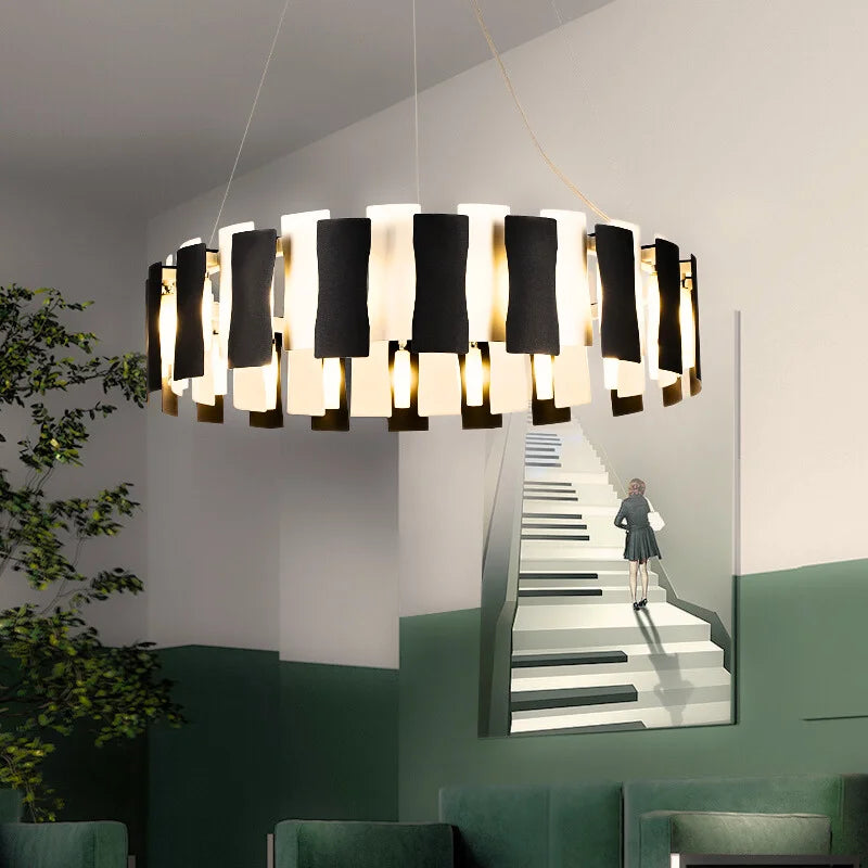 Black and White Chandelier