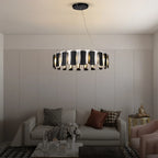 black living room chandelier