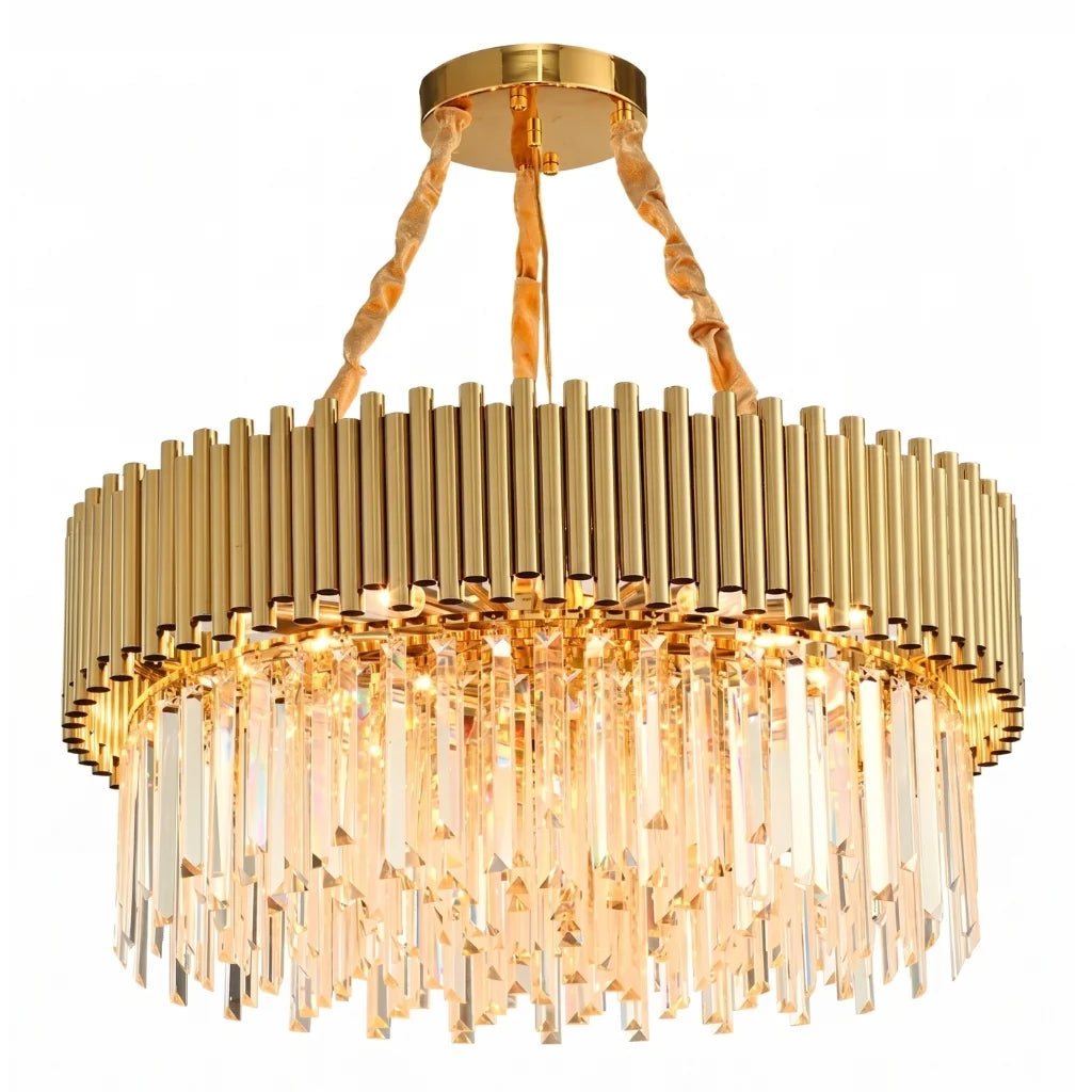 Gold  Crystal Chandelier