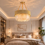 Gleam Gold and Crystal Chandelier