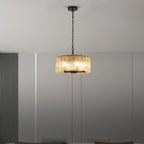 black glass hanging light