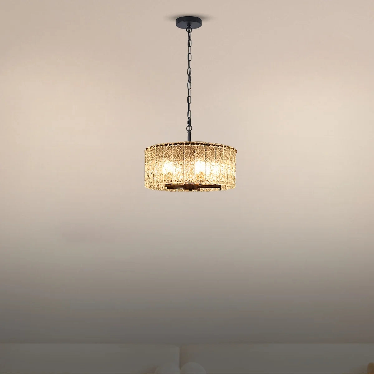 glass black chandelier