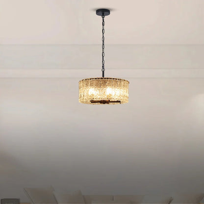 black glass chandelier