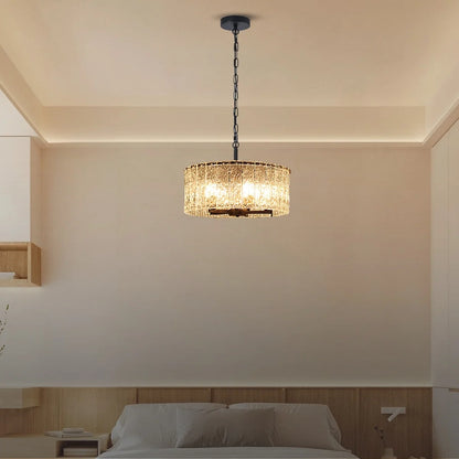 black glass hanging lamp