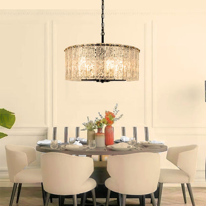 black glass chandelier lighting​
