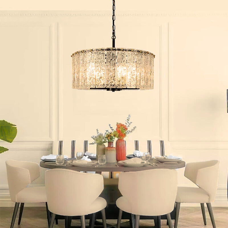 black glass chandelier lighting​