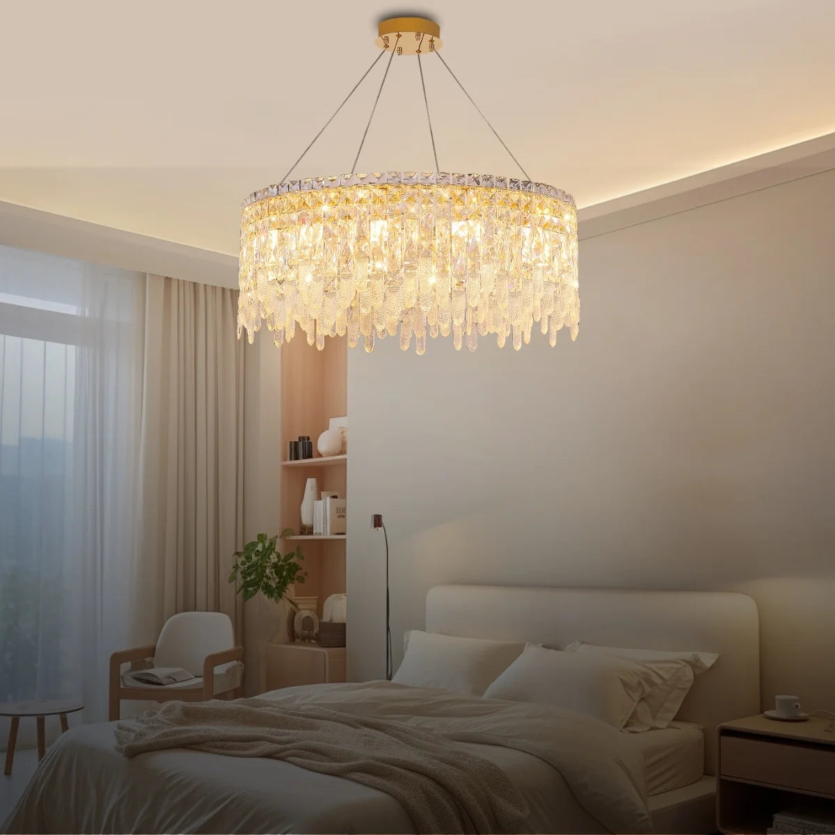modern crystal chandelier for living room ceiling