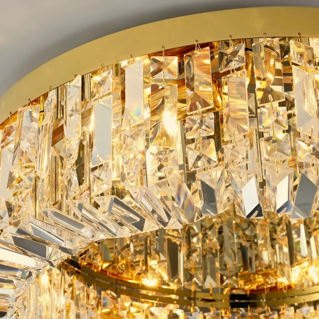 modern crystal light for ceiling