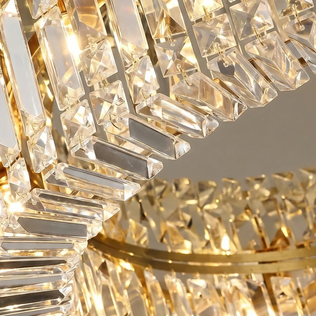 modern crystal light for ceiling