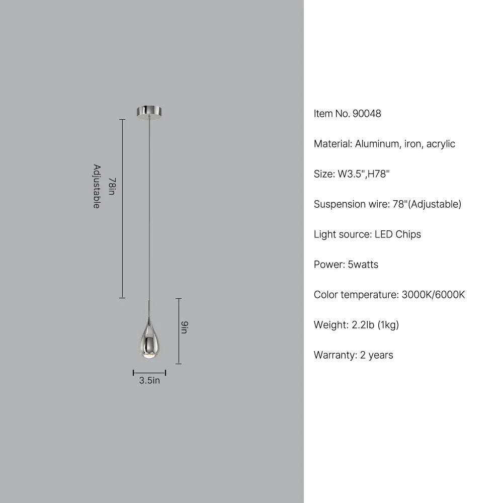 modern small pendant light