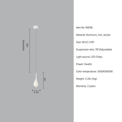 modern small pendant light