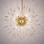Gold Glass Chandelier