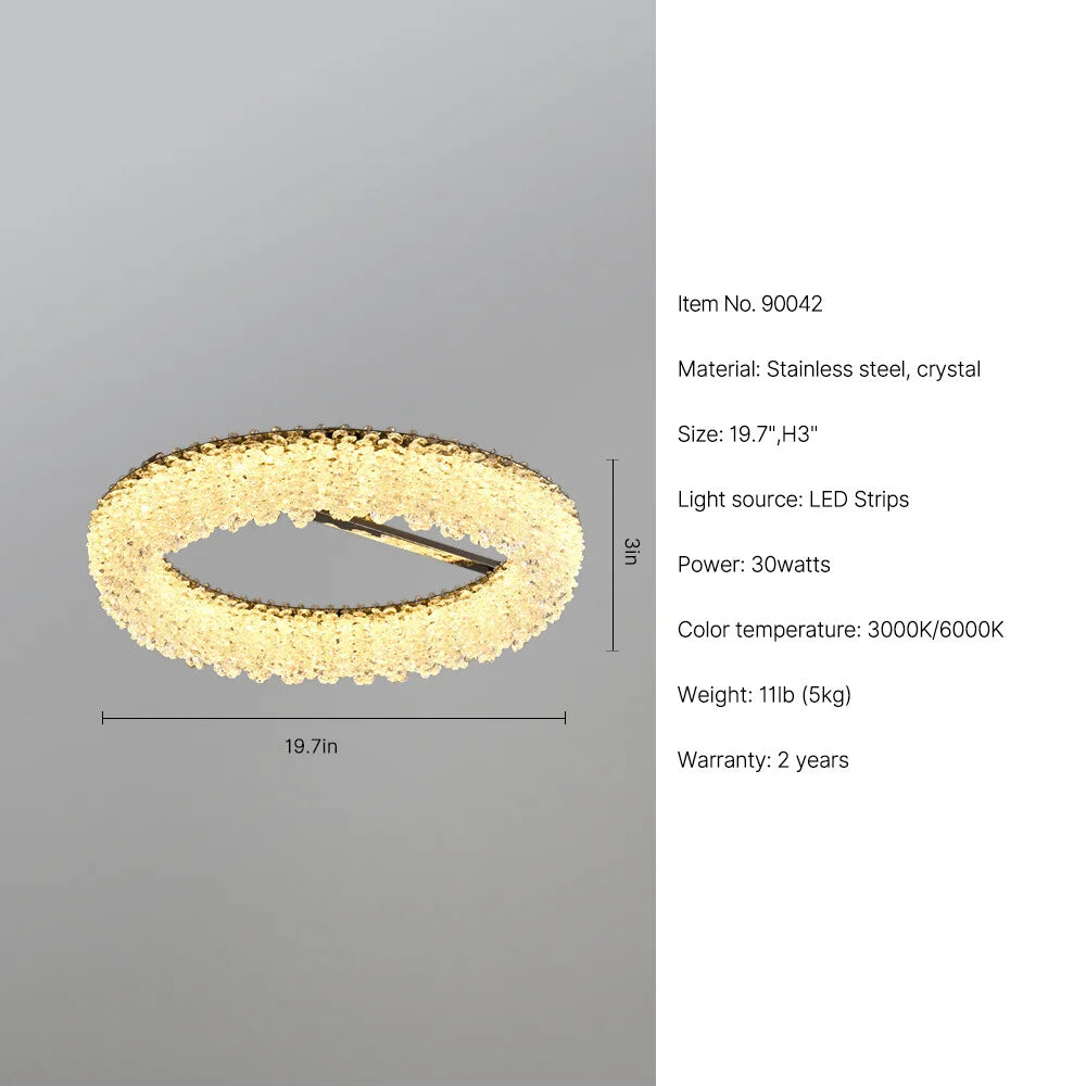 luxury crystal ceiling light
