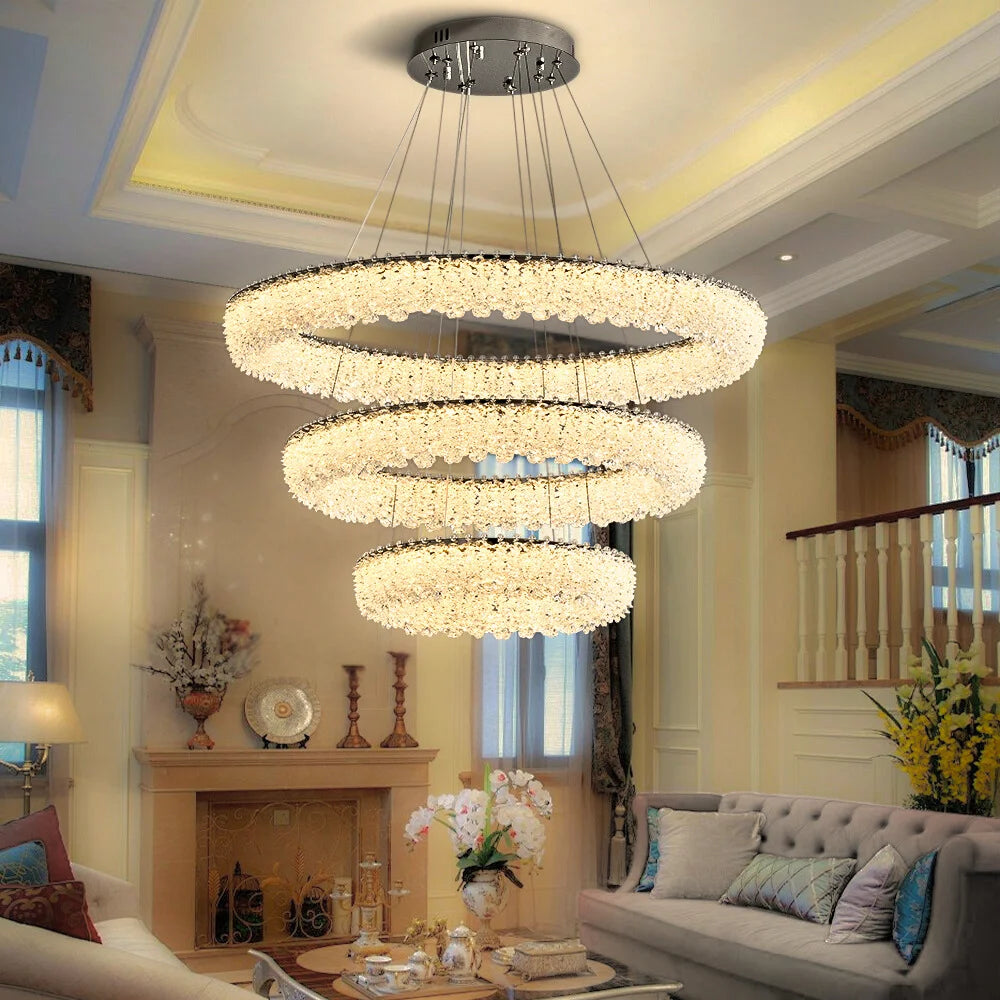Halo Golden Chandelier