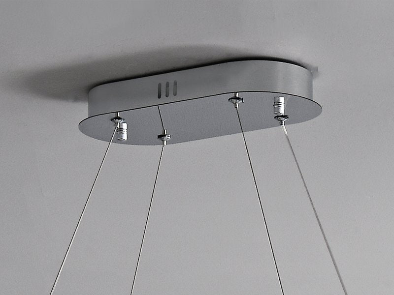 Halo Pendant Light-New Arrival Oval Crystal Pendant Light For Dining Room Ceiling Base Detail