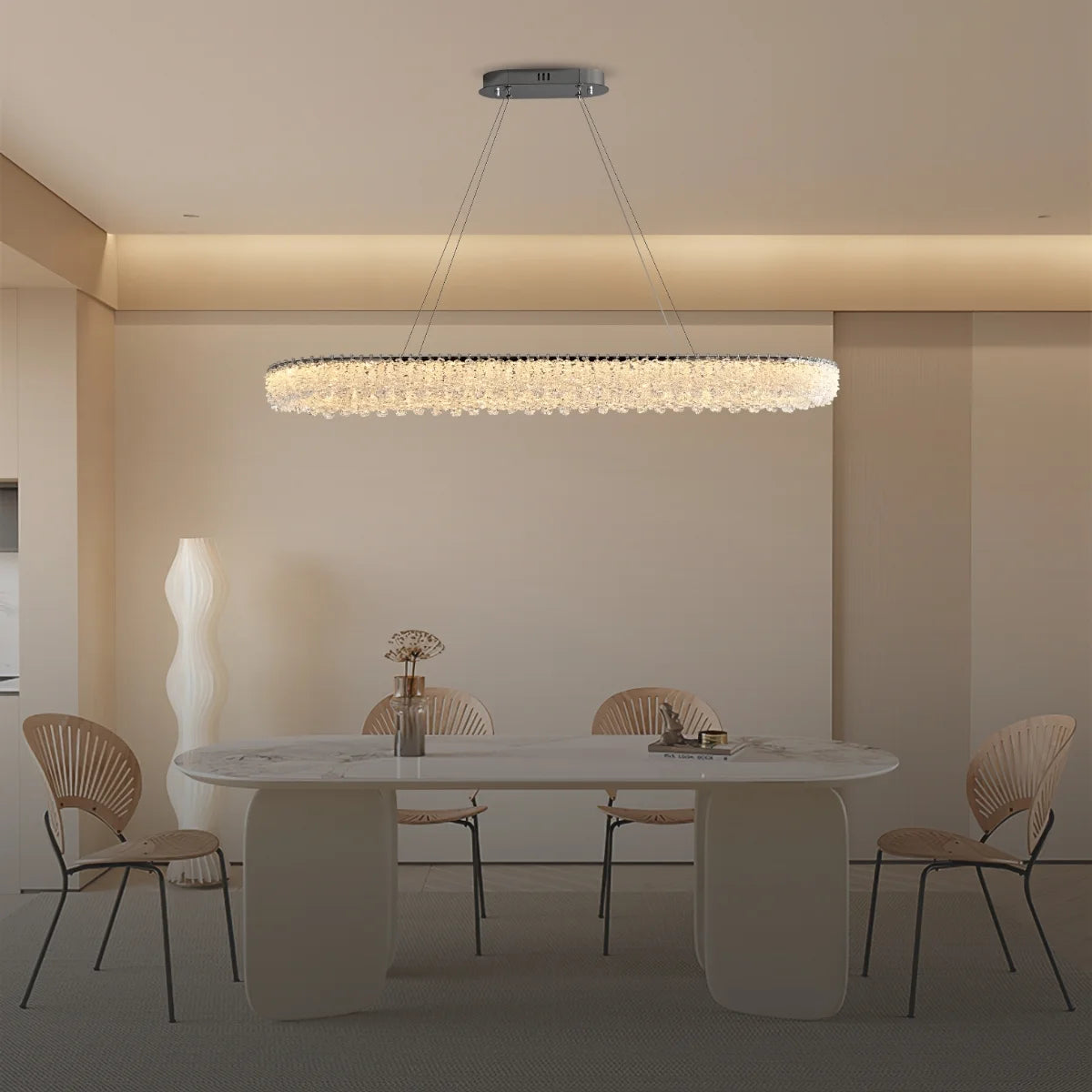 modern crystal chandelier for dining room