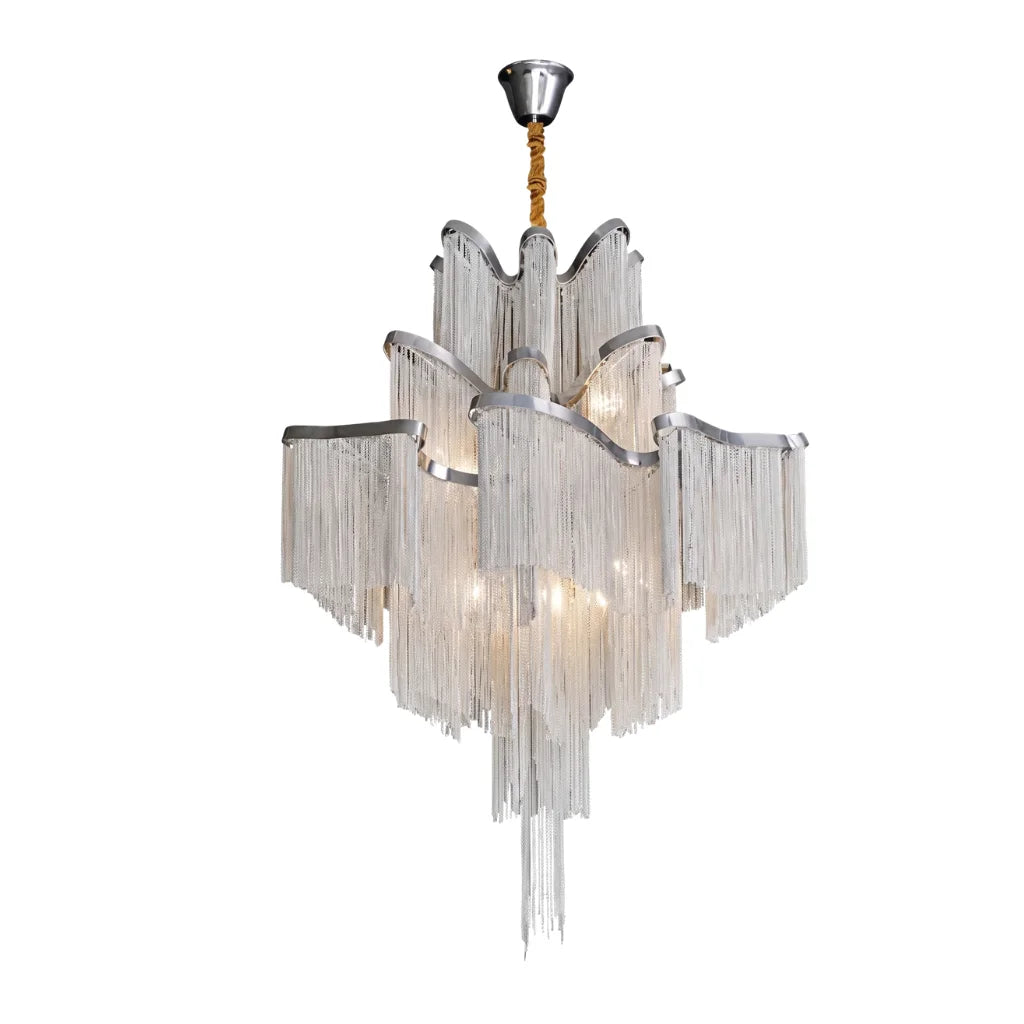 Modern chandelier light fixture for elegant living room decor