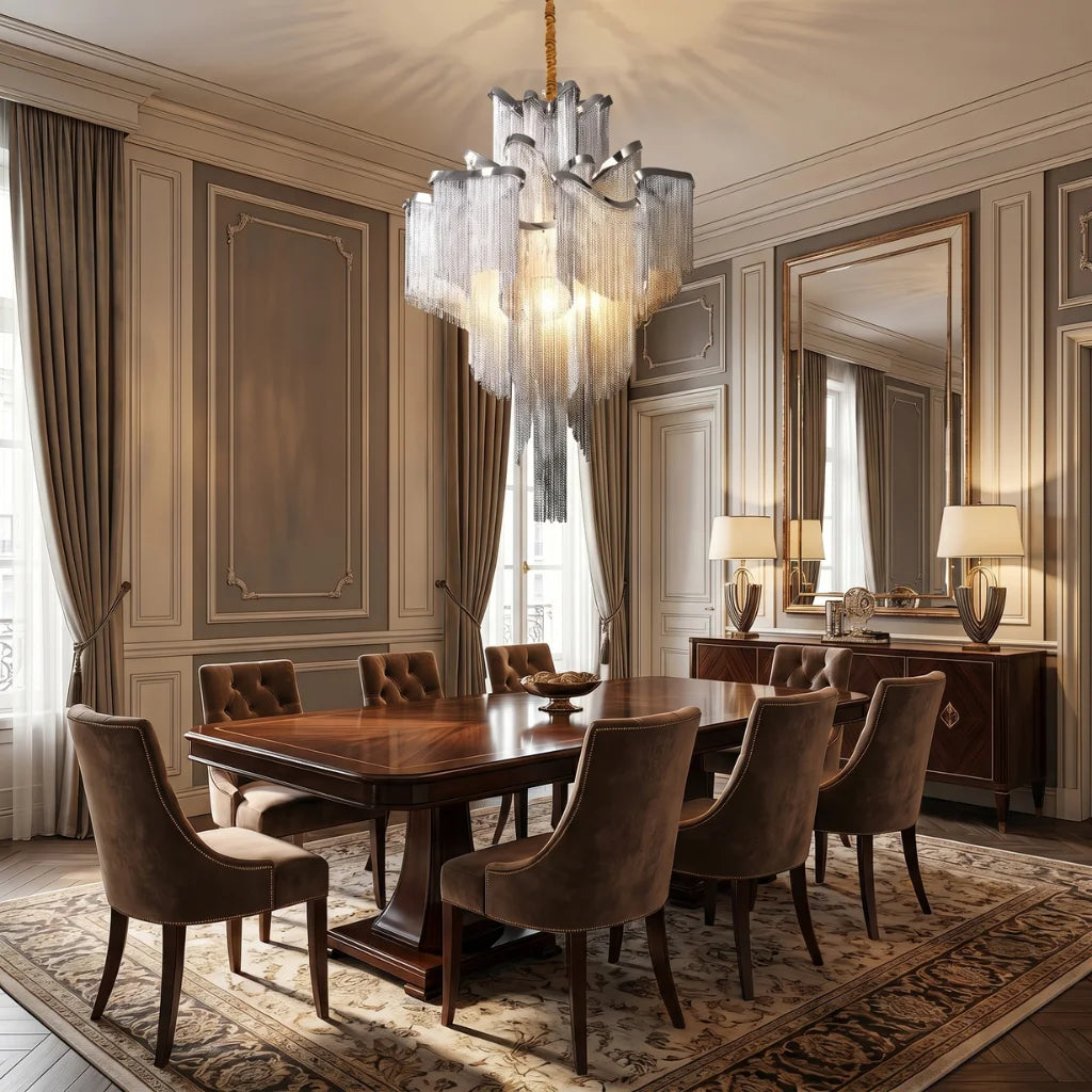 Contemporary chandelier lighting fixture for luxury home decor