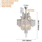 YOOGEE statement chandelier for dining room and foyer lighting