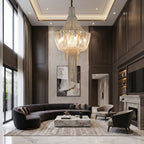 YOOGEE statement chandelier for dining room and foyer lighting